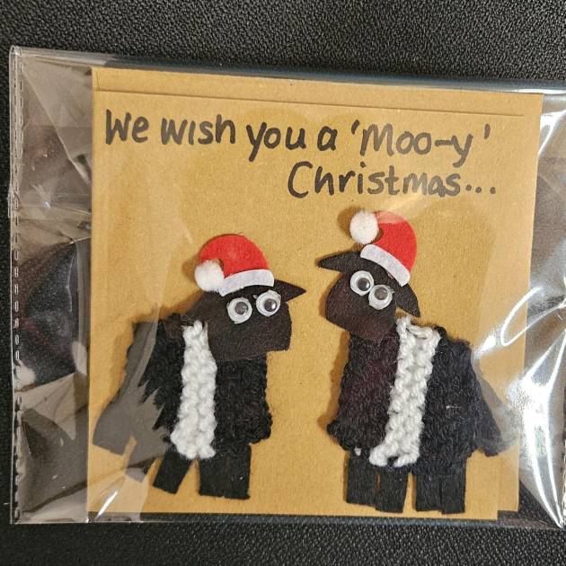 We wish you a Moo-y Christmas card