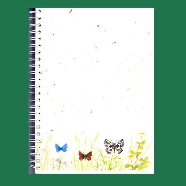 Seed Paper Notebook Butterflies