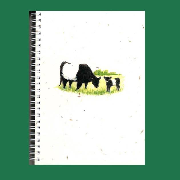 Belted Galloway Seed paper Notebook